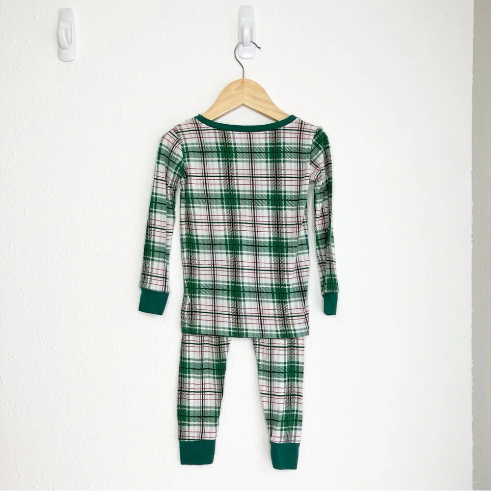 Little Sleepies Noel plaid 2 piece‎ pajama set Christmas size 2T